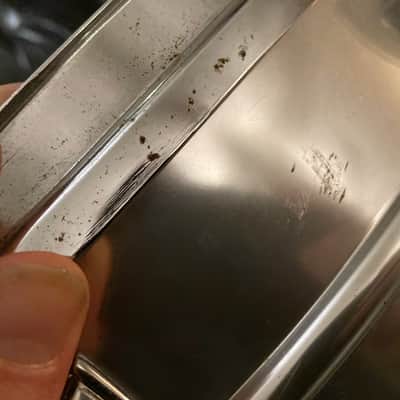 1968 Ludwig Acrolite Snare 5x14" Aluminum Snare Drum with Keystone Badge - Matte Aluminum image 6