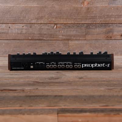 Sequential Prophet-5 Desktop 5-Voice Polyphonic Synthesizer 2021 - Present - Black with Wood Sides image 2