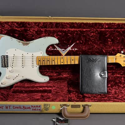 Fender Custom Shop Stratocaster 1957 Hardtail REL Faded Aged Sonic Blue 2022 image 2
