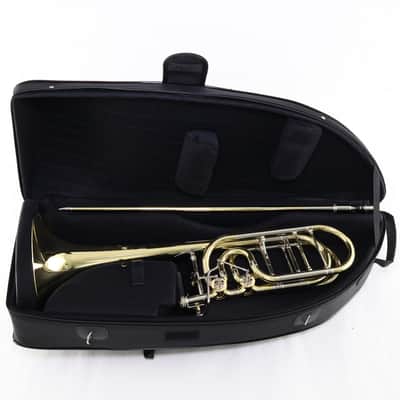 S.E. Shires Model STBQ36YR Q-Series Bass Trombone with Dual Rotary Valves image 4