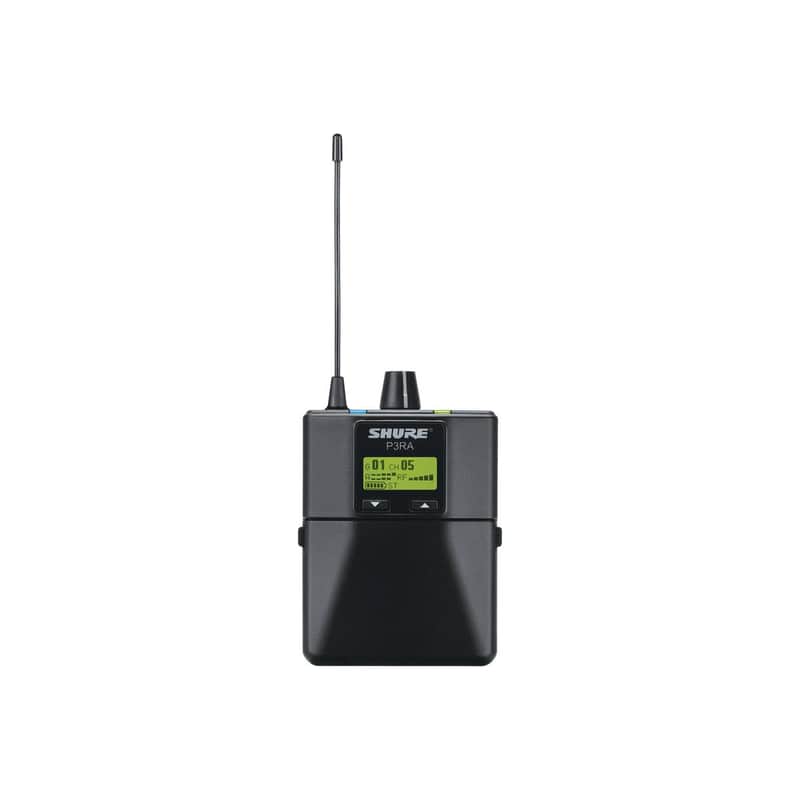 Shure P3RA Professional Wireless Bodypack Receiver for PSM 300 Monitor System, G20:488-512MHz image 1