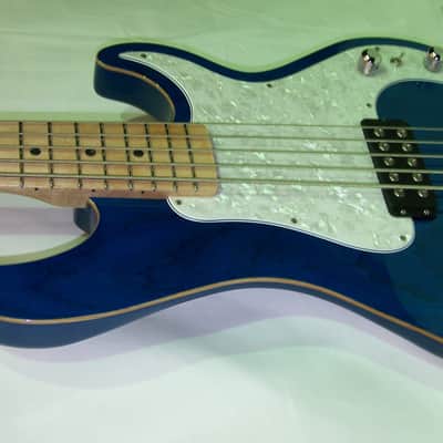 G&L Kiloton 5 2017 Clear blue w/G&G hard case, Demo model image 4