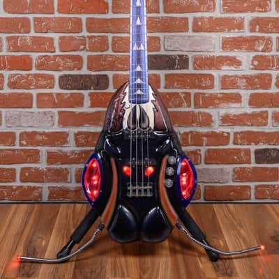 Custom One Off Build ”Bug Bass” Built for Jermaine Jackson Bug Graphic w/LEDs 1984 w/Case image 4