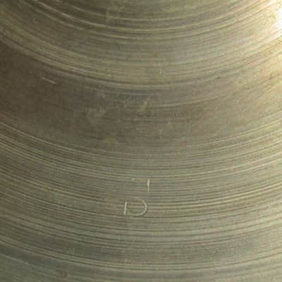 Avedis Zildjian Cymbal “Factory Second “ " S Stamp” 14” 1950’s? Hi Hat Bottom? 1258 Grams “Good” image 12