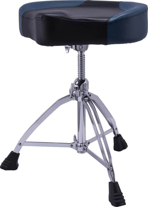 Mapex Drum Stool Throne Trimmed Blue, Threaded Shaft T855BL image 1