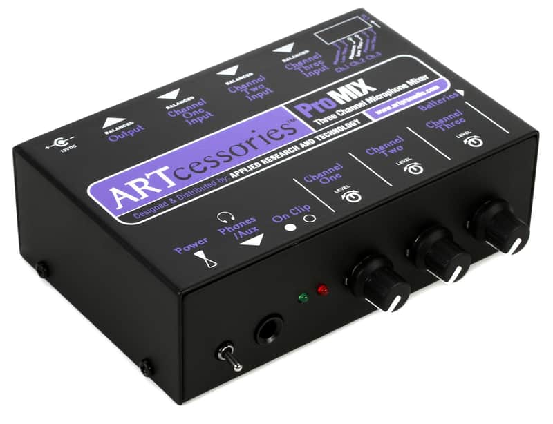 ART ProMIX 3-channel Microphone Mixer image 1