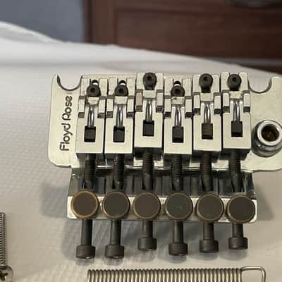 1980's Era Original Floyd Rose Made in Germany Chrome Tremolo Bridge Vibrato Kramer Model Guitar image 5