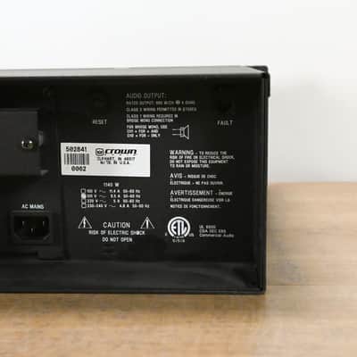 Crown CL2 Contractor Series 2-Channel Power Amplifier CG015S7 image 6