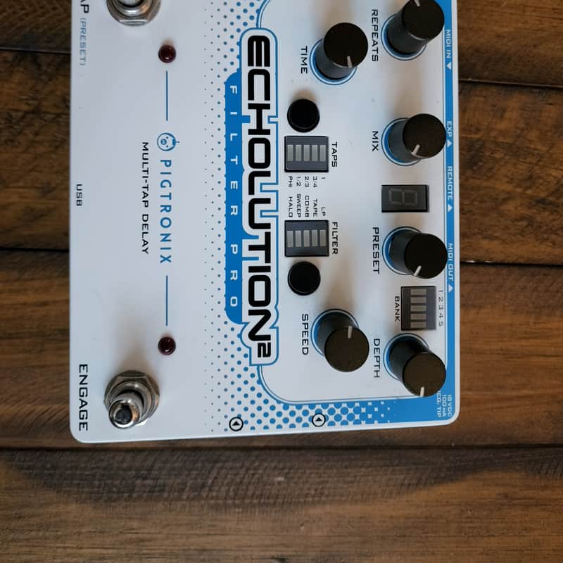2010s Pigtronix Echolution 2 Filter Pro White