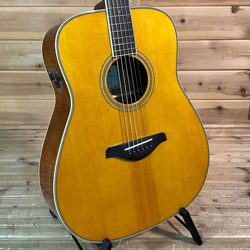 Yamaha FG-TA TransAcoustic Dreadnought Acoustic Electric Guitar USED - Vintage Tint image 1