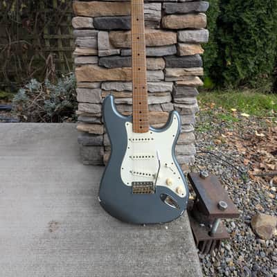 Mario Martin S Style Guitar- Metallic Charcoal Frost image 1