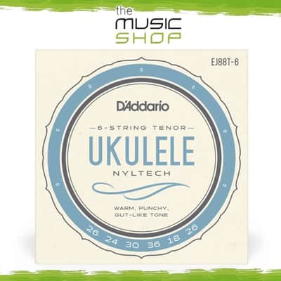 D'Addario Nyltech 6 String Tenor Ukulele Strings - EJ88T-6 image 1
