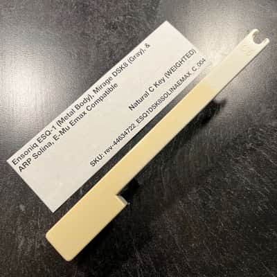 Ensoniq Replacement Weighted C Key (Ensoniq Keybeds) for Ensoniq ESQ-1 (metal) & Mirage DSK8 (gray), E-Mu Emax I Keyboard, ARP Solina (B417)