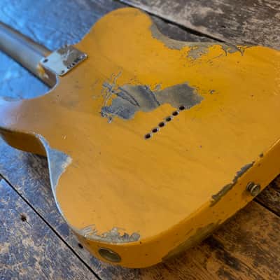 Fender Custom Shop 1953 RI Heavy Aged Butterscotch with OHSC & Docs image 9