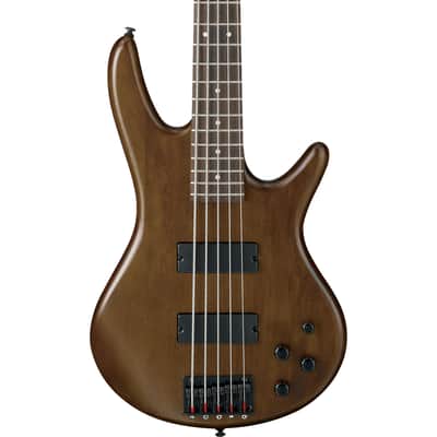 Ibanez GSR205BWNF SR Gio 5-String Electric Bass, Walnut Flat Finish image 1