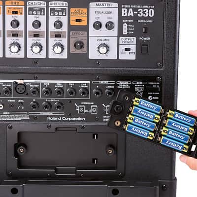 Roland BA-330 Portable Stereo Digital PA System Battery Power Support image 13