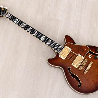 1990 Ibanez Artstar AM200 Burl Mahogany Vintage Semi-Hollow Guitar Antique Violin image 9