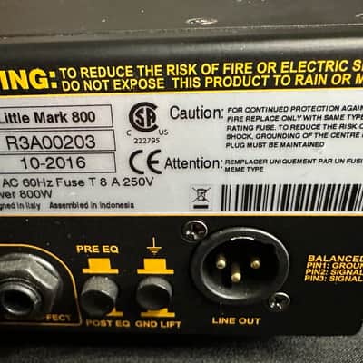 Markbass Little Mark 800 15th Anniversary 800-Watt Bass Amp Head 2010s - Black / Yellow image 5