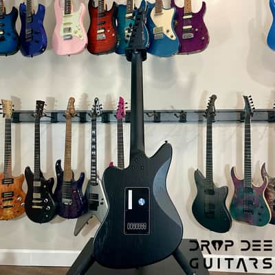 ESP LTD Alex Wade Signature AW-XJ7B Evertune Baritone 7-String Electric Guitar w/ Case (1348)-Open Grain Black Satin image 12