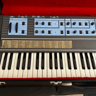 SIEL Opera 6 Polyphonic Synth - Excellent - SERVICED w/ Custom Battery Upgrade + Original Manual & Tape + Hard Case image 2