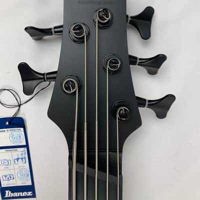Ibanez SRMS625EX Iron Label Multi-Scale 5-String Bass Guitar Black Flat B-Stock image 11
