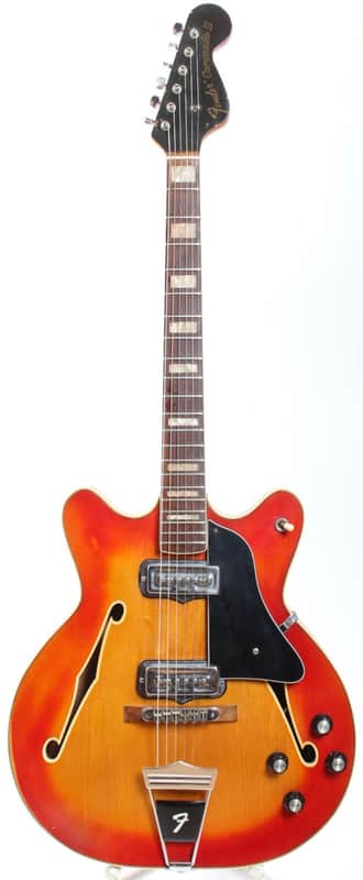1967 Fender Coronado II cherry sunburst checkerboard binding - Good
