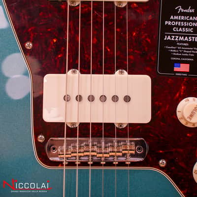 Immagine Fender American Professional Classic Jazzmaster, Rosewood Fingerboard, Faded Sherwood Green Metallic - 6
