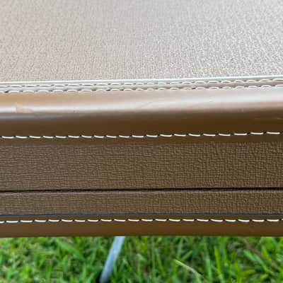 Fender G&G Strat/Tele case 2012 - Brown Tolex with gold plush interior image 11