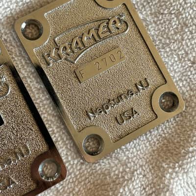 Kramer USA “F” Series Sequential Neck Plates 1986/87 - Chrome image 6