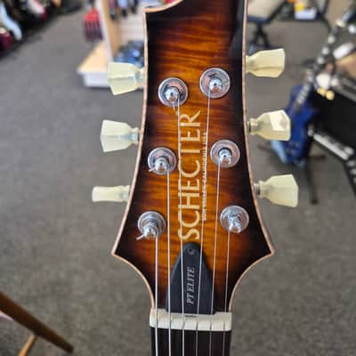 Schecter PT Elite USA Custom Shop Electric Guitar - Vintage Burst image 10