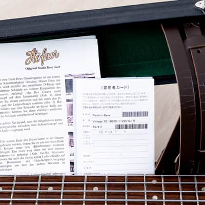 2004 Hofner 500/1 Vintage '63 Violin Beatle Bass Staple Pickup w/ Case, Germany image 16