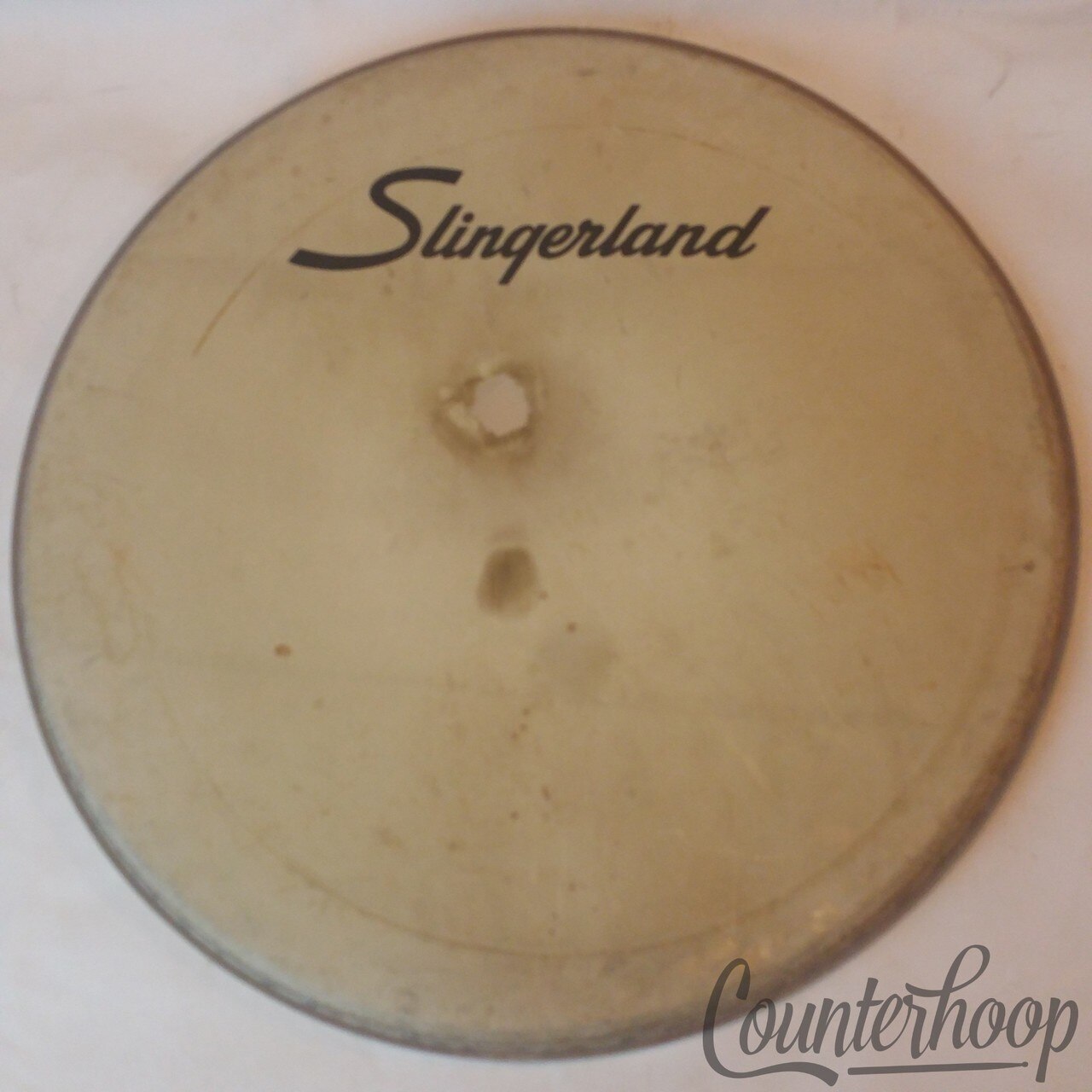 Slingerland 20" Bass Drum Logo Head Batter/Resonant Vintage 60s-70s Niles Era* — main photograph