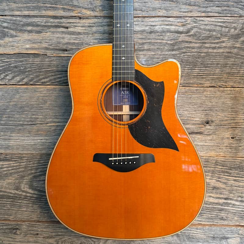 Used Yamaha A5R A.R.E. Acoustic Electric Guitar - Vintage Natural w/OHSC image 1