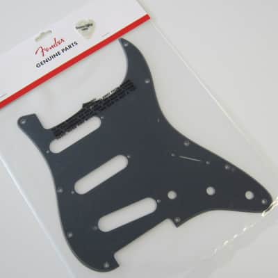 Fender USA American Standard Stratocaster Pickguard 1-ply Black 0063401049 image 1