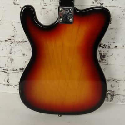 Vintage 1960s Decca Telecaster Style Tobacco Sunburst Electric Guitar image 6