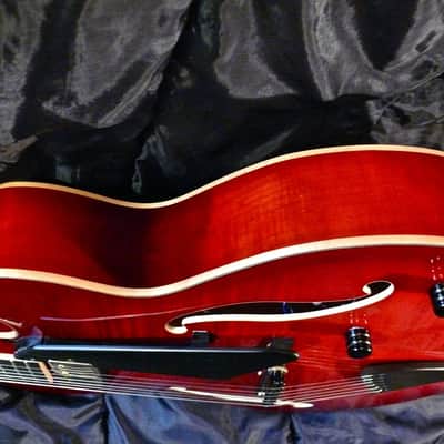 Peerless Lee Archtop Guitar w/ Fitted Case 2008 Ruby Red image 11