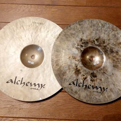 Alchemy ART 14" hi hats 1990s - Traditional B20 image 2