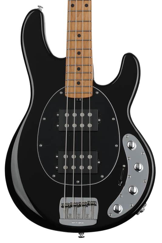 Ernie Ball Music Man StingRay Special 4 HH Bass Guitar - Black with Maple Fingerboard image 1