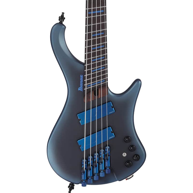 Ibanez EHB5MSBSP EHB Ergonomic Headless Multi-Scale 5-String Bass w/ Fishman Fluence Pickups & Gig Bag - Midnight Arctic Ocean Matte image 1