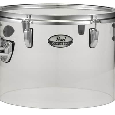 Pearl Crystal Beat Ultra Clear 13x9" Single Headed Rack Tom Tom Drum Acrylic CRB1309ST/C730 | NEW | Authorized Dealer image 1