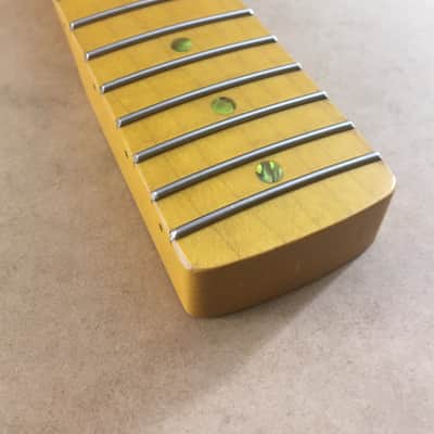Loaded Custom NOS Relic Rock Maple Guitar Neck Strat Amber Nitro CBS Bullet Truss Rod + Gotoh MIJ Tuners image 8