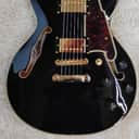 D'Angelico Excel Mini DC Semi-Hollow Body Electric Guitar Black, DAEMINIDCSBKGS