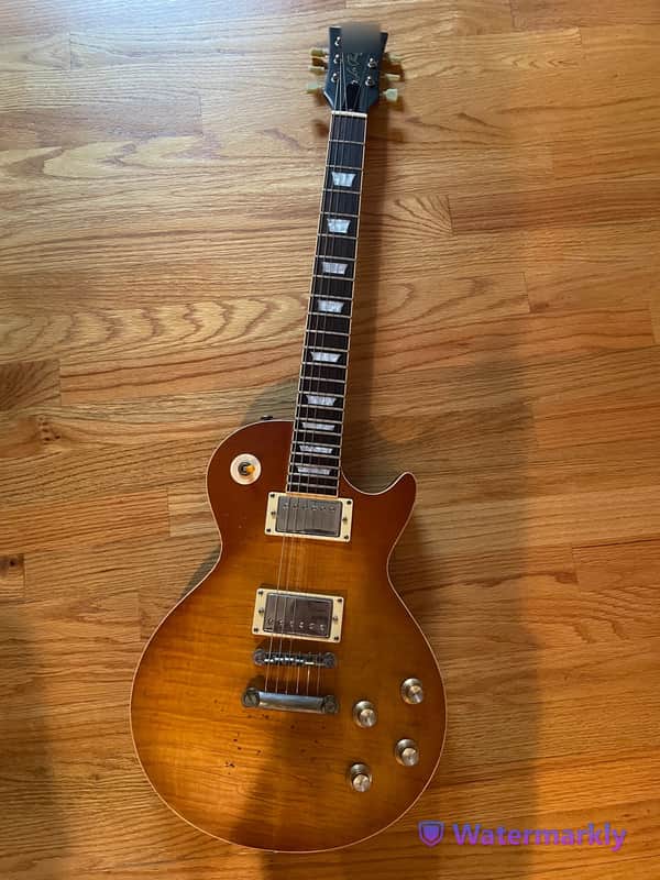 Unbranded Single Cutaway Heavily Aged Guitar Chibson w/Upgrades image 1