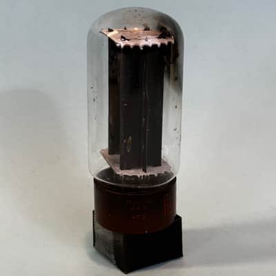 1962 RCA 5R4GYB Vintage Brown Base Black Plate Side D Getter Rectifier Tube!T468 image 4