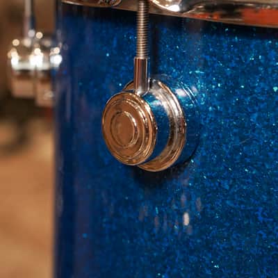 Camco 12/14/18" Drum Set - 1960s Blue Glass Glitter image 9