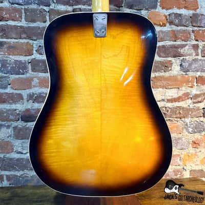 Framus Texan 5/196 Acoustic Guitar w/ Piezo & HSC (1960s - Sunburst) image 13