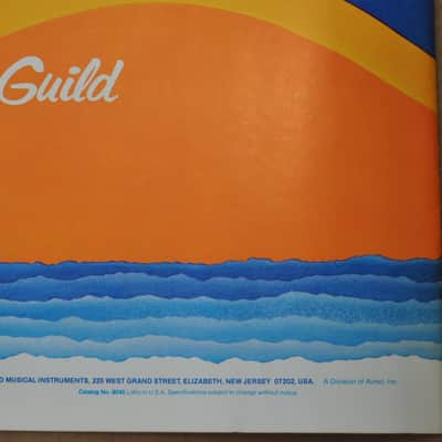Guild flat-top and classic guitars vintage catalog booklet brochure. 1976? image 11