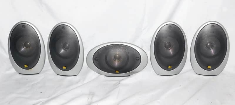 KEF HTS1001 HTC1001 5 piece surround satellite speakers image 1