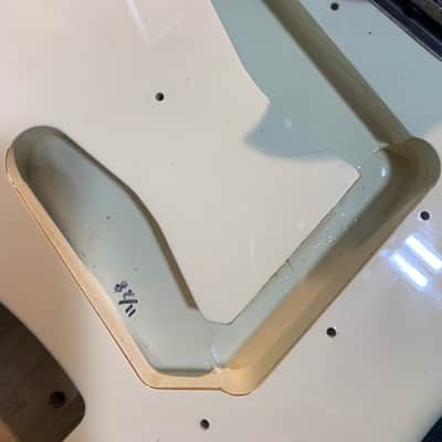 Fender MG-65 Mustang Reissue CIJ 2007 Vintage White US Vintage Grey Bobbin Pickups w/ Bag image 21
