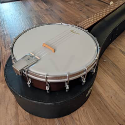 John Grey And Sons 25 Fret 5 String Vintage Banjo W/Original Case England image 4